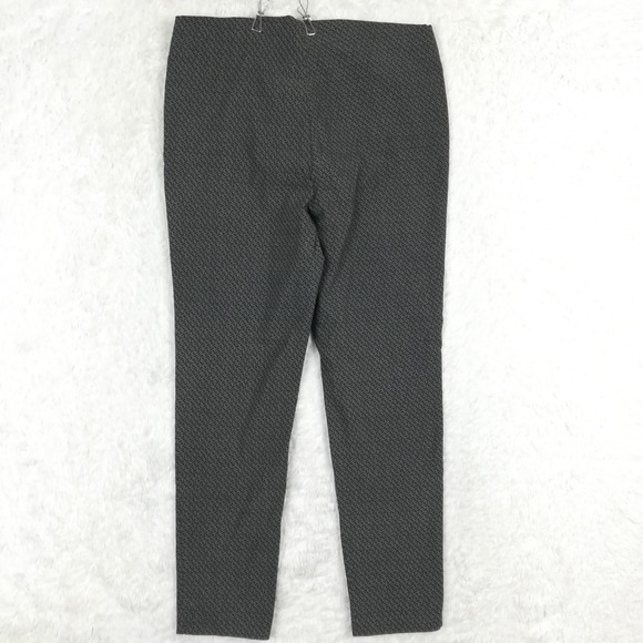Rafaella Womens Pants Legging Gray Black Geometric Pull On High Rise Stretch 12 - Picture 2 of 10